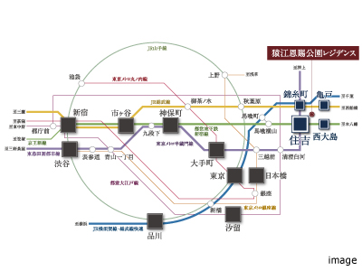 路線概念図｜猿江恩賜公園レジデンス